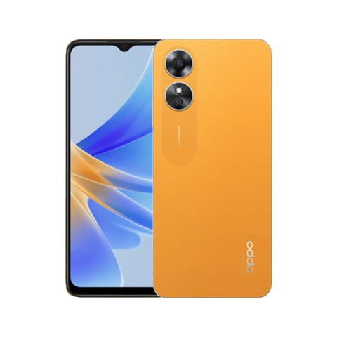 Oppo A17 with 4GB RAM and 64GB Storage (Sunlight Orange,5000mAh